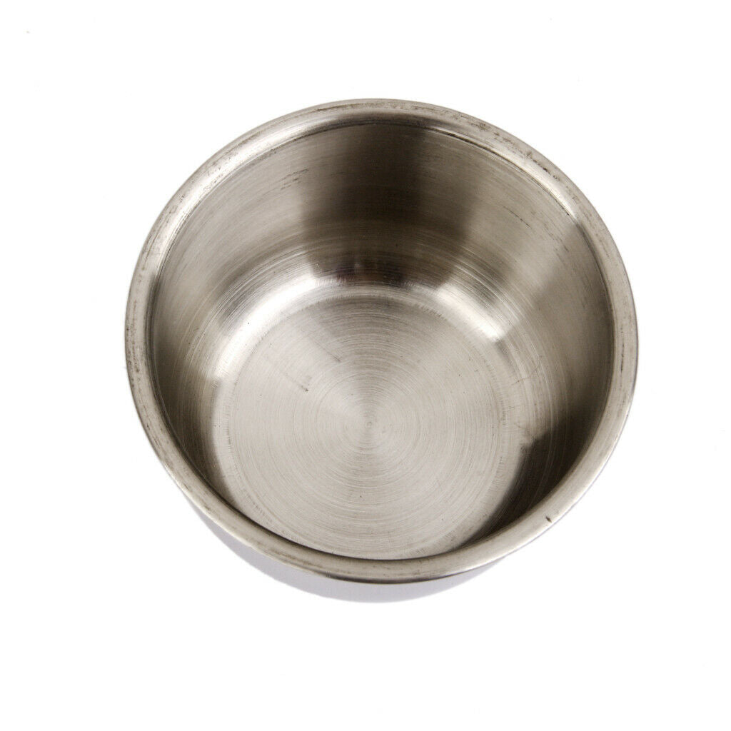 Parrot Feeders Water Bowls Stainless Steel Dishes Coop Cups for Small Animals