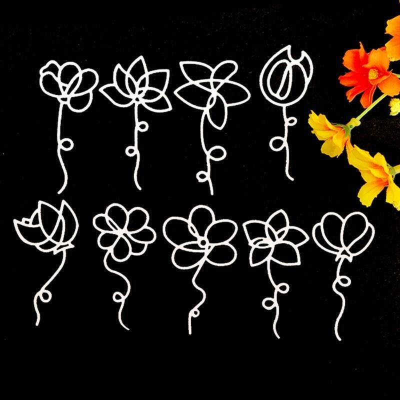 Flowers Metal Cutting Dies Stencil Scrapbooking DIY Album Stamp Paper Embossing