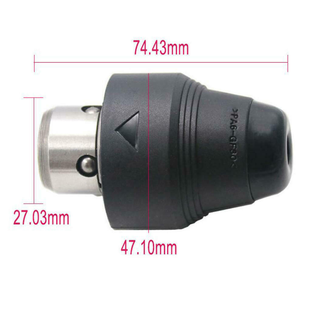 Black Quick Change SDS Drill Chuck for Bosch GBH2-26DFR / 4-32DFR Accessory
