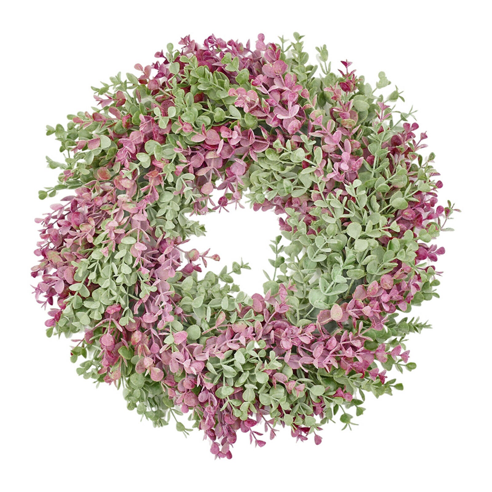 18'' Artificial Round Eucalyptus Wreath Party Festival Door Wall Decorations