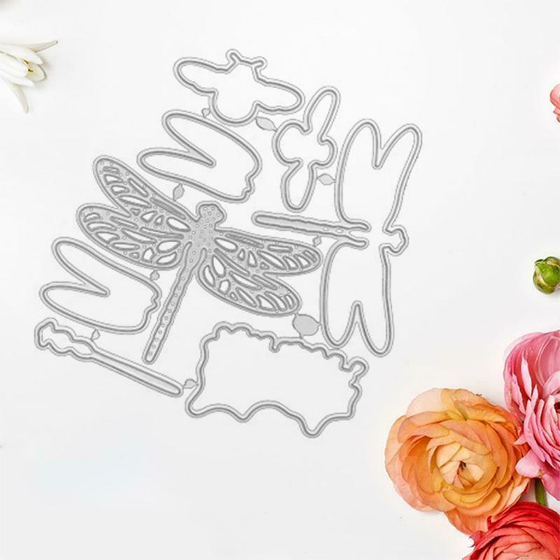 Dragonfly Shaped Frame Carbon Steel Cutting Dies DIY Scrapbooking Photo Album