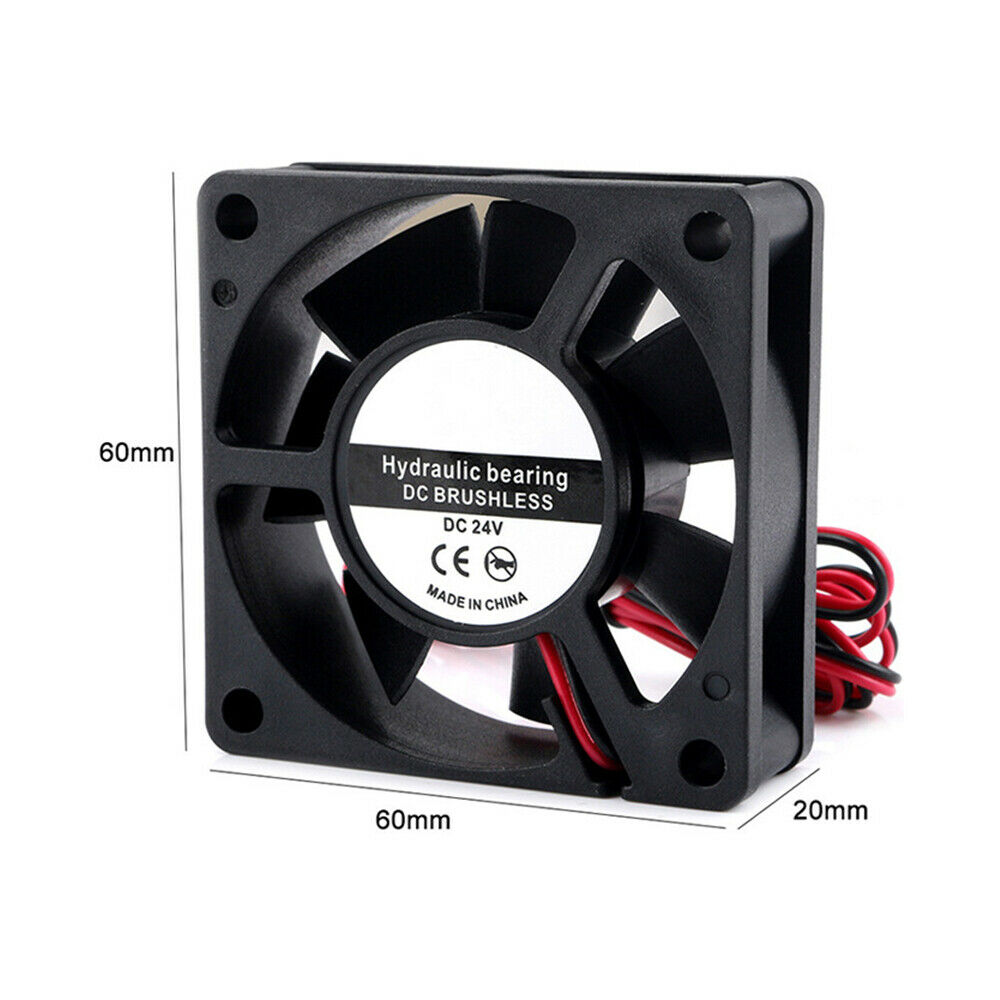 For VORON 2.4 Fan Kits 60x60x20mm 24V 6020 Fan with 2 Pin Dupont Wire