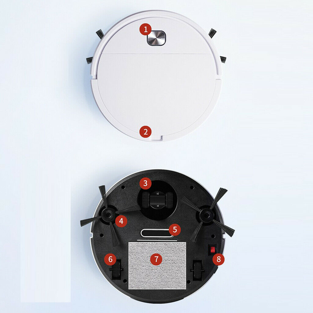 3 in 1 Robot Vacuum Cleaner USB Charging Smart Dust Catcher, Edge Clean New