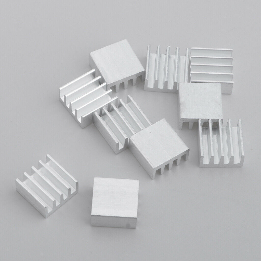 10PCS Aluminum  Sink, Cooling Fins  Sink, 14 X 14 X 7mm, Aluminum