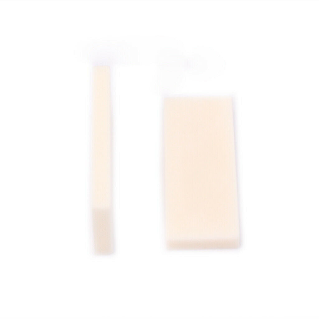 5x Uncut String Bridge Nuts Without Slot in Bone White for