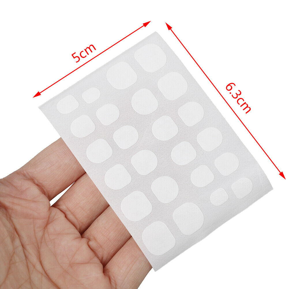 240pcs Double-side Adhesive Tips White False Nails Tool Nail Glue T lj Y1