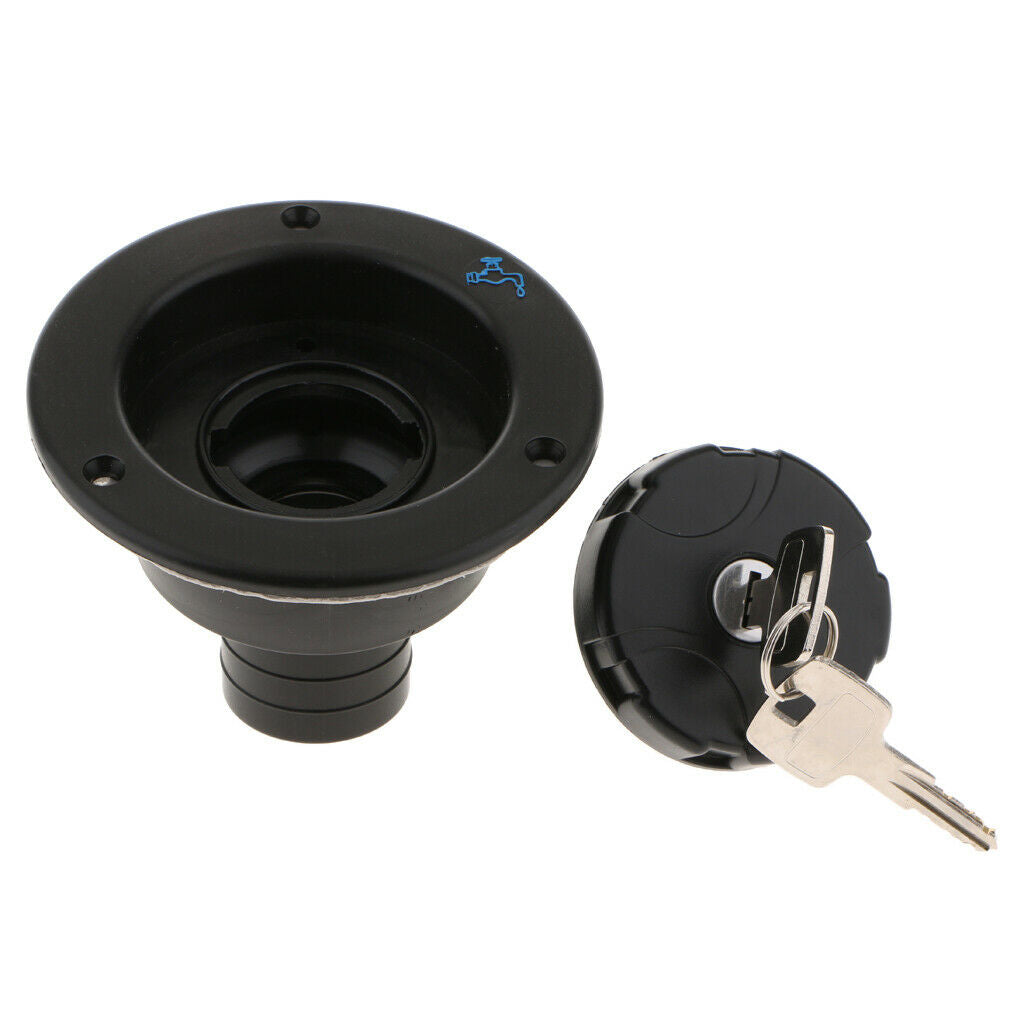 Locking Fuel Tank Cover Gas Filler Cap Universal fit Easy Installtion  Black
