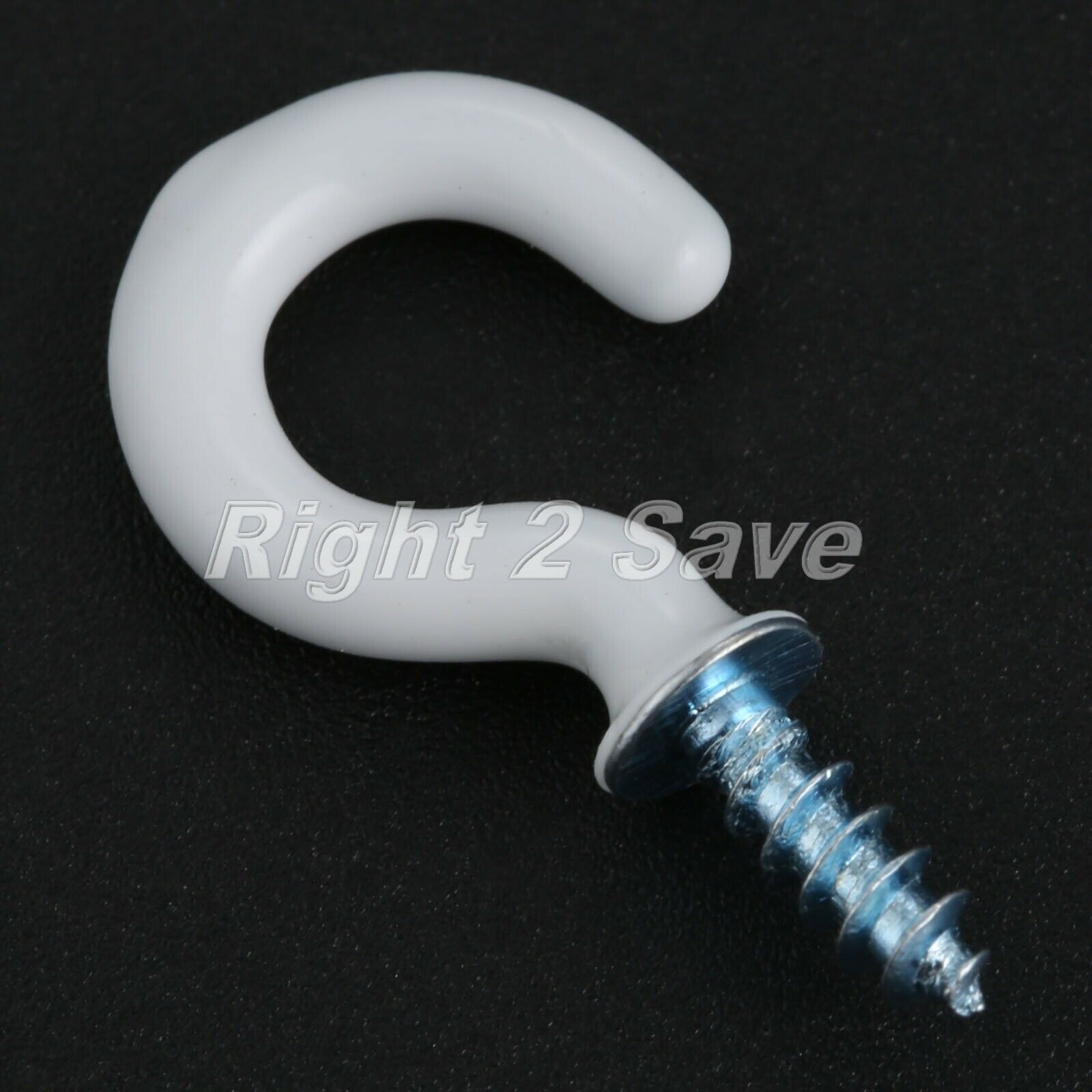 100Pcs 0.94" Strong Durable Sharp Vinyl Coated Ceiling Hooks Space-saving