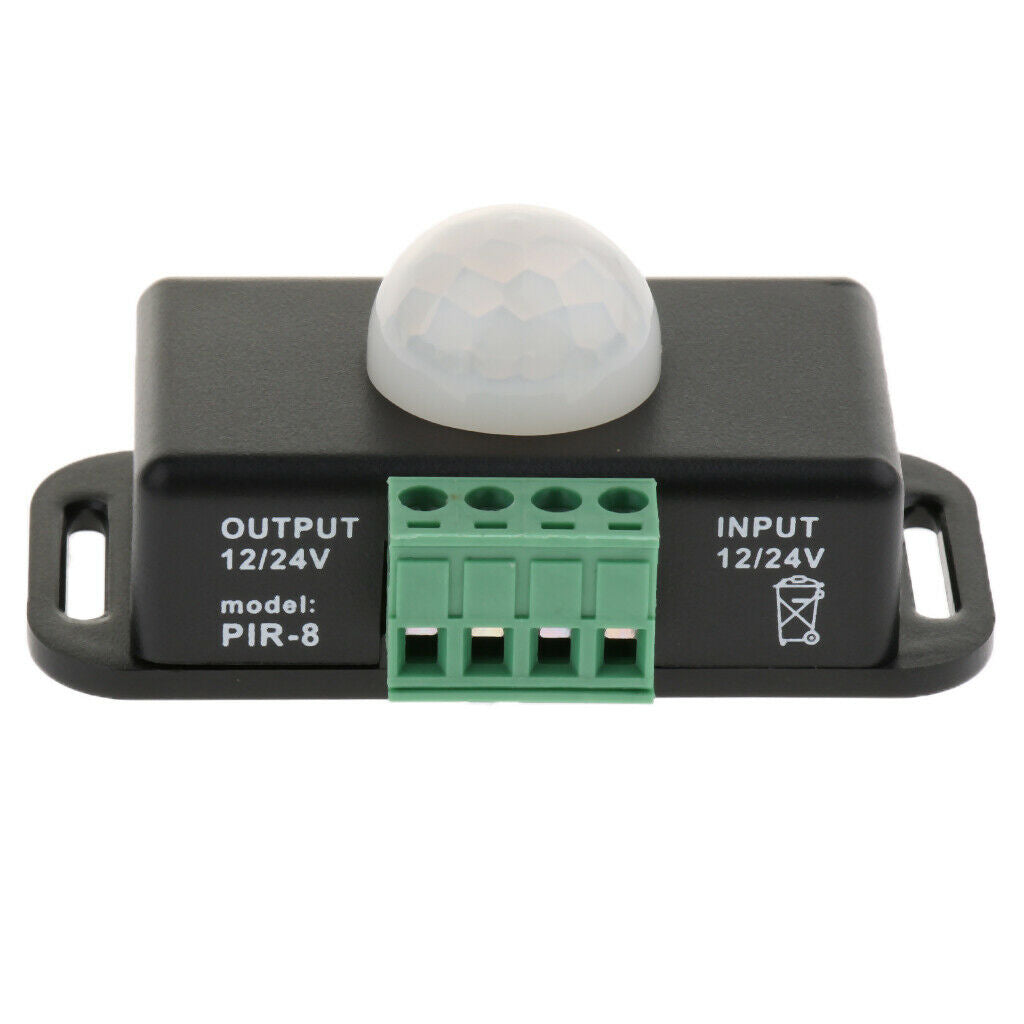 Black PIR Sensor LED Lights Switch Motion Function Controller for 5050 3528 5630