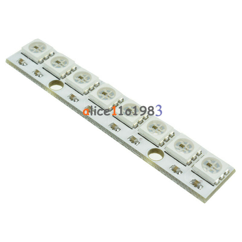 WS2812 WS 2811 5050 RGB LED Lamp Panel Module 5V 8-Bit Rainbow LED Precise