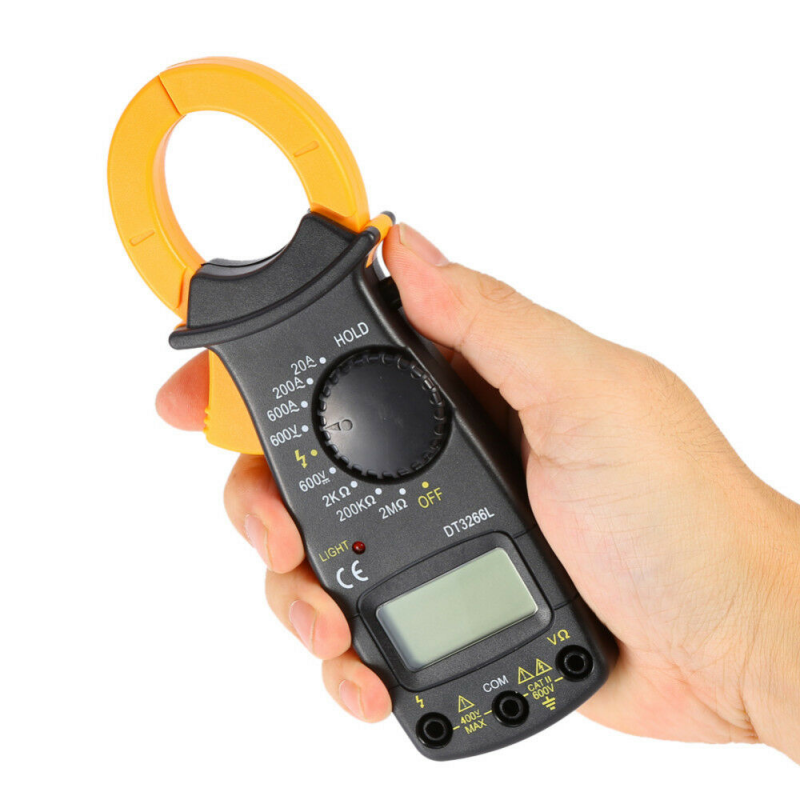 Dt3266L Ammeter Ac and Dc Voltage Burn-Proof Digital Clamp Meter Multimeter