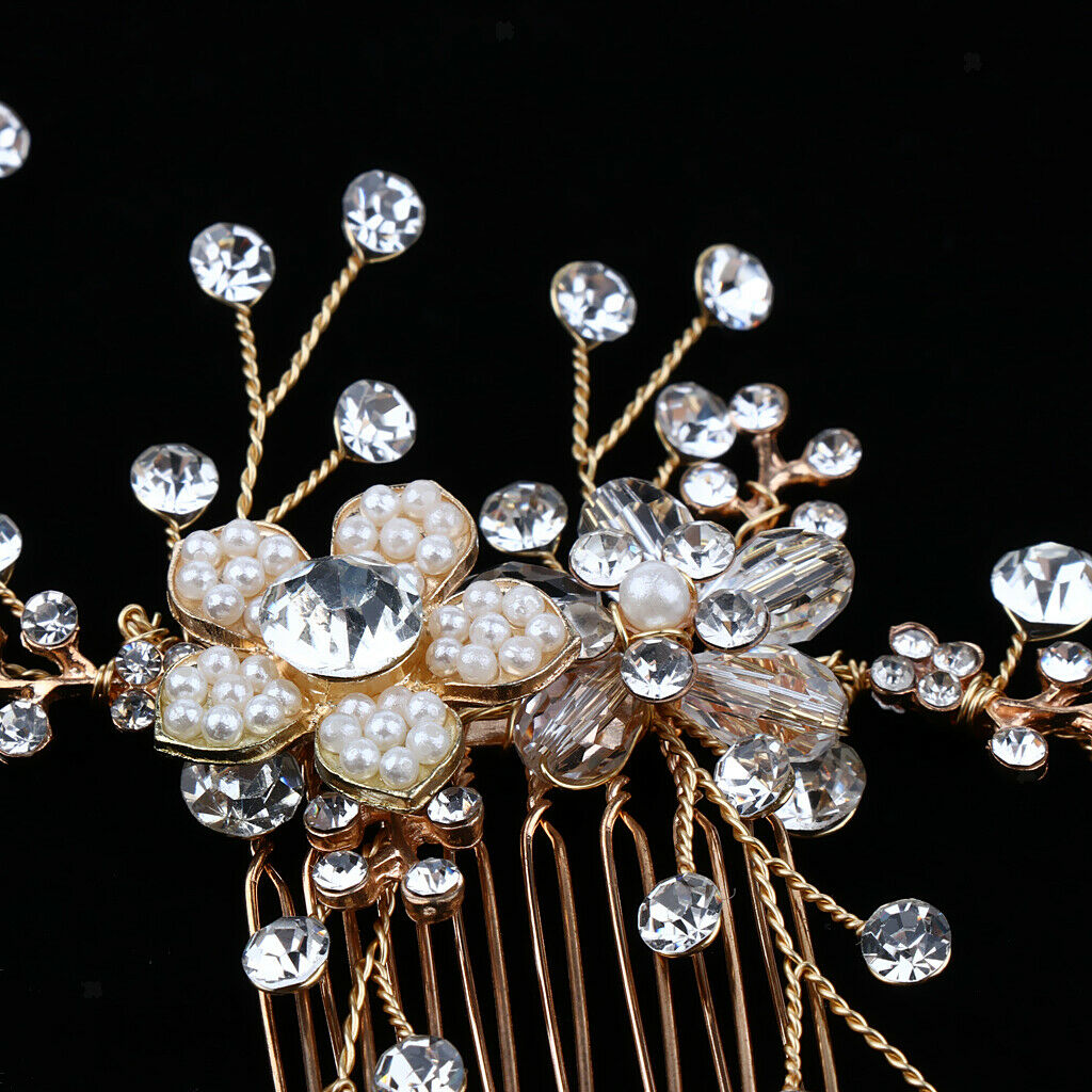 Bridal Hair Accessories Hair Comb with Crystal Rhinestone For Wedding Party