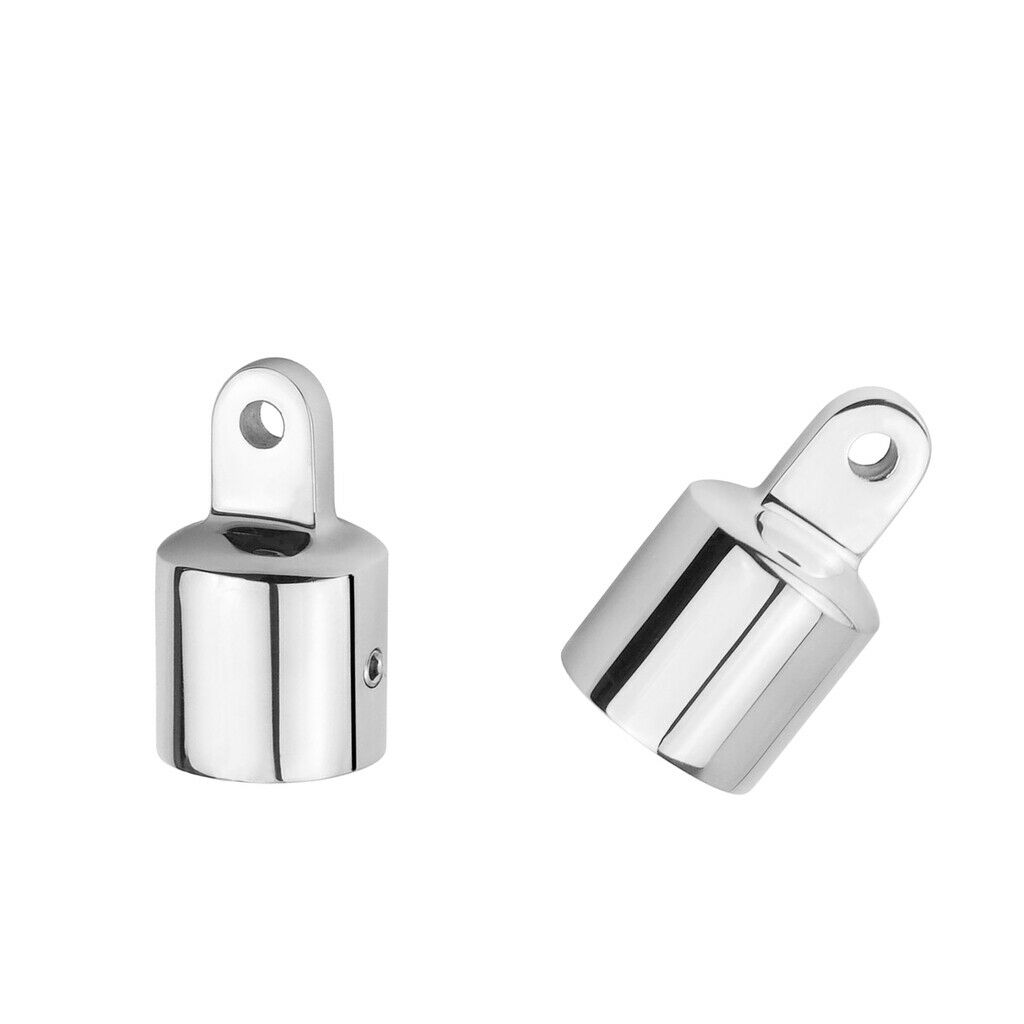 2xMarine Grade 316 Marine Stainless Steel Eye End  Bimini Top Fitting 1''