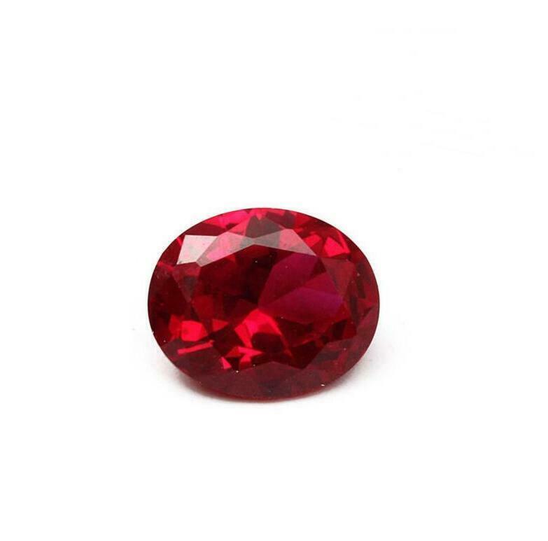 5x4mm Oval Red Ruby Pigeon Blood Heated Glass Fill Lustrous Rhinestone