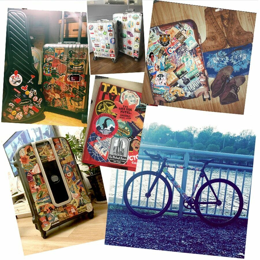 50 pcs Outdoor Notebook Bumper Stickers Luggage Car Styling WaterProof Decals