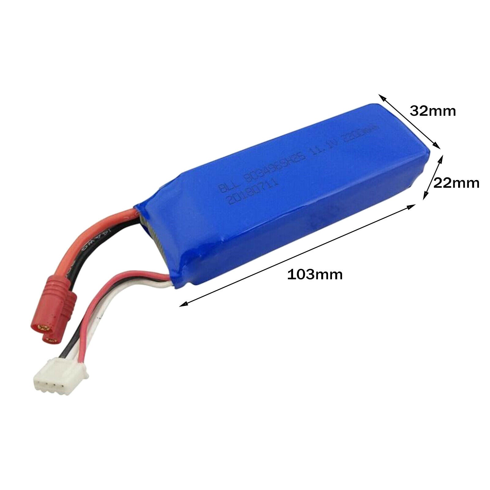 RC 11.1V 2200mah Lithium Batteries 25C for UDI005 Racing Boat DIY Accessory