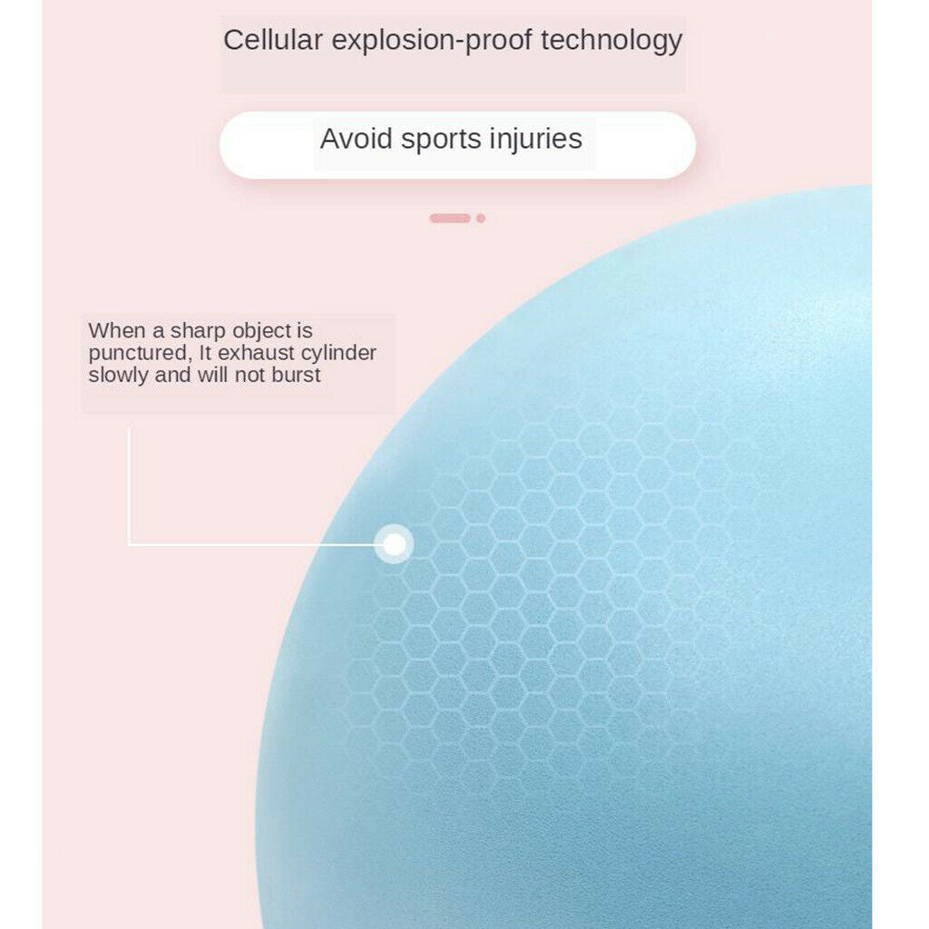 Mini Pilates Yoga Ball Ball for Yoga Pilates Training Gym Anti-burst Pink