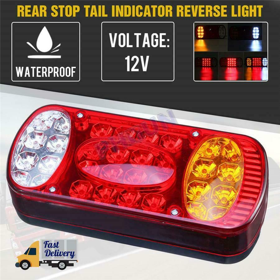 1x Truck Trailer Van Caravan LED Rear Stop Light Tail Brake Lamp 12V Universal