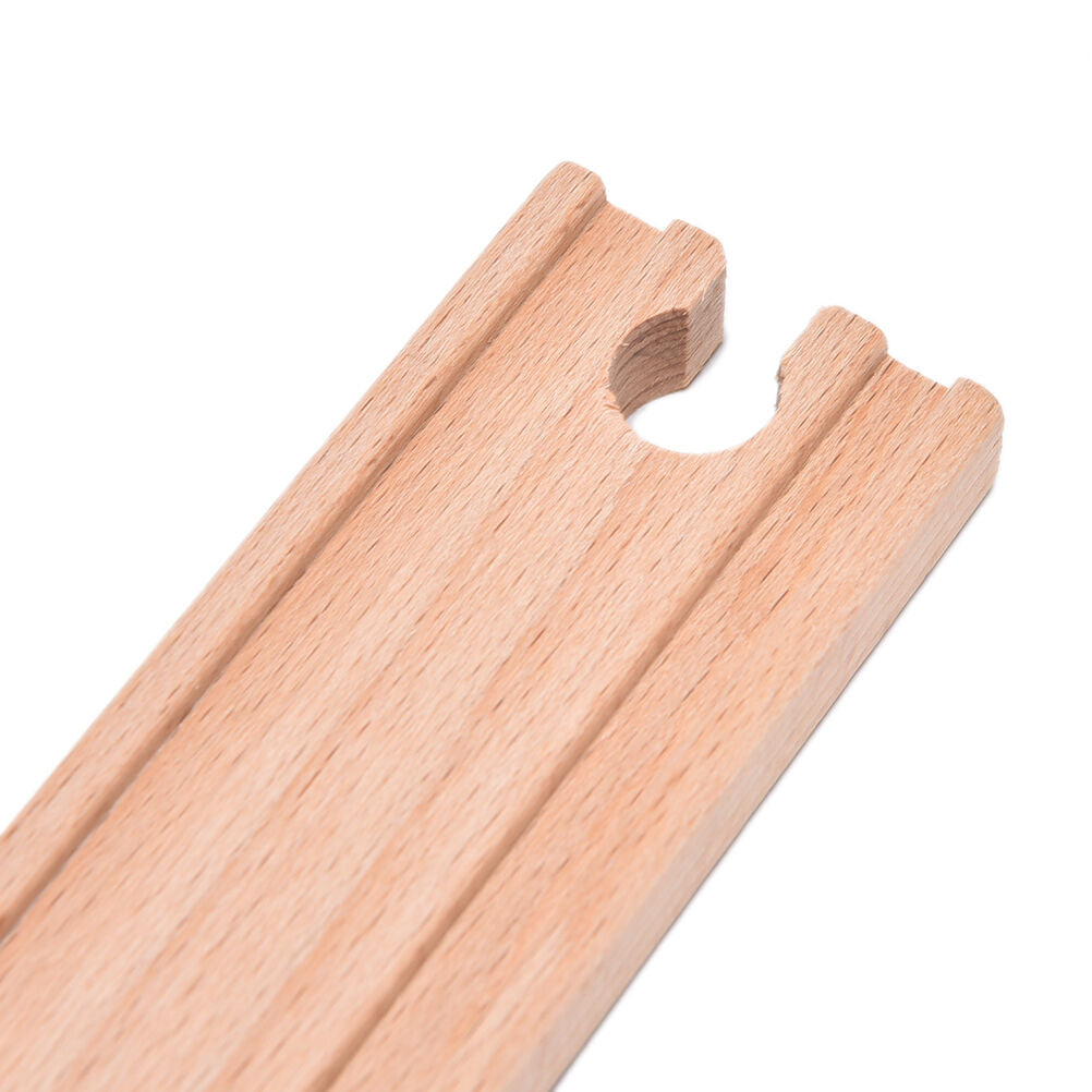 1x Wooden Train Straight Track Accessories Compatible All Major Brand 10..l8