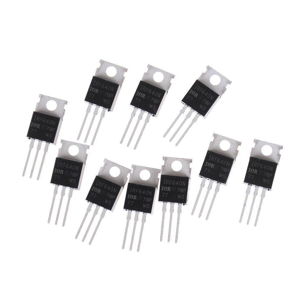 10PCS New IRF640 IRF640N Power mosfet 18A 200V TO-220 bdbacaIACA