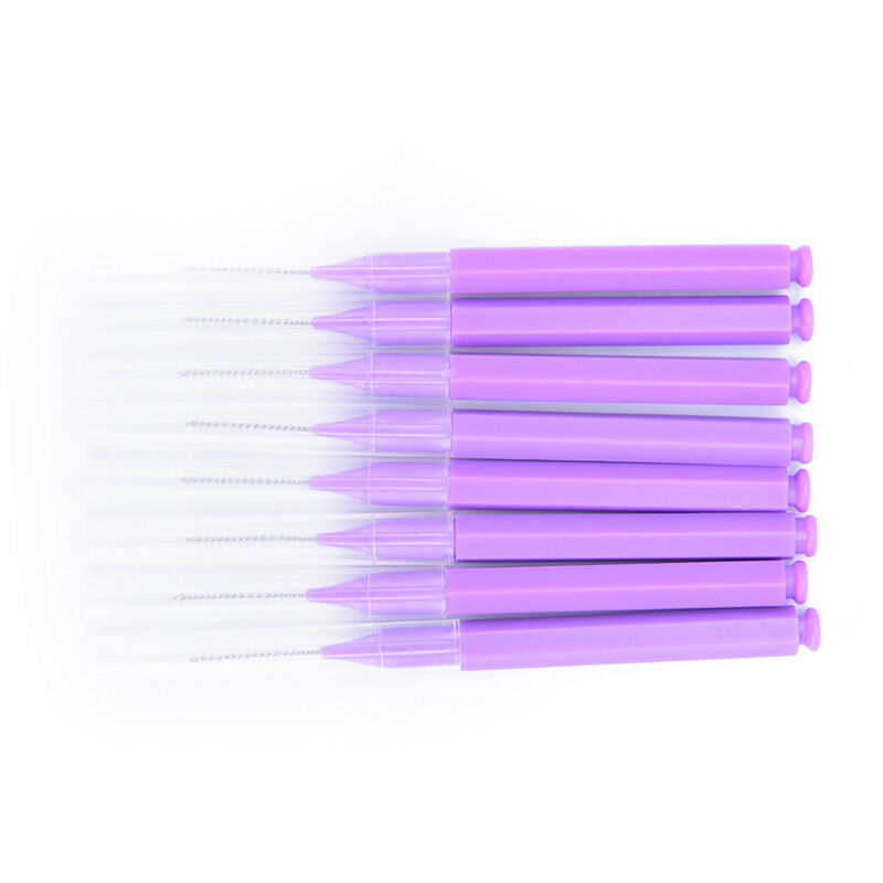 plastic toothpick soft 8pcs tooth cleaning flossing head interdental brus.l8