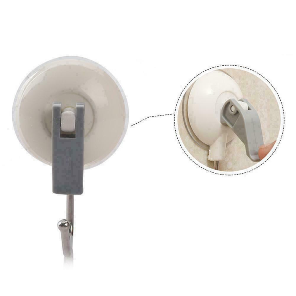 2Pcs Vacuum Suction Cup Hook Snap Lever Bathroom/Kitchen M2C5 Sucker Holder W8Z8