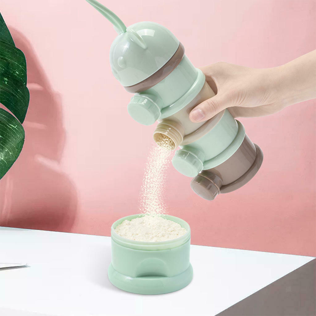Layered Milk Powder Box Baby Side Opening Container Stackable Infant Feeding