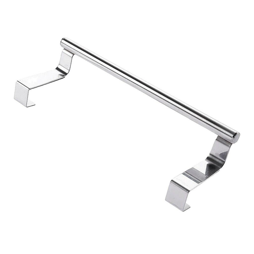 Stainless Steel Towel Holder Rack Cupboard Hanger Kitchen Hook Bath Small