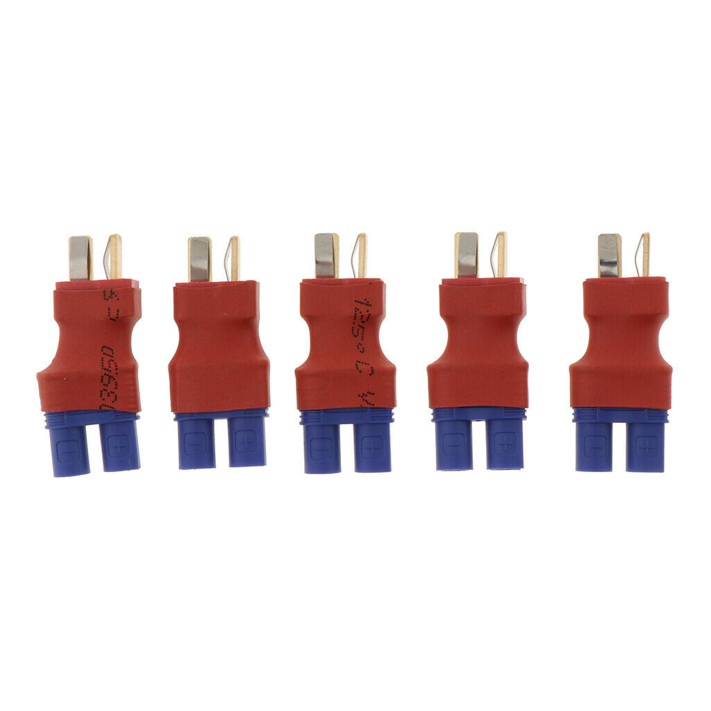 5 Pieces Male & Female EC3 to T-Plug for RC Aircraft, Trcuk, Lipo Battery