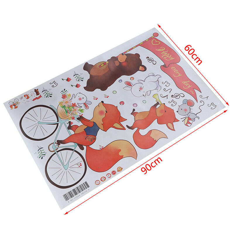 Cute cartoon animal wall stickers baby room kindergarten classroom decora.l8