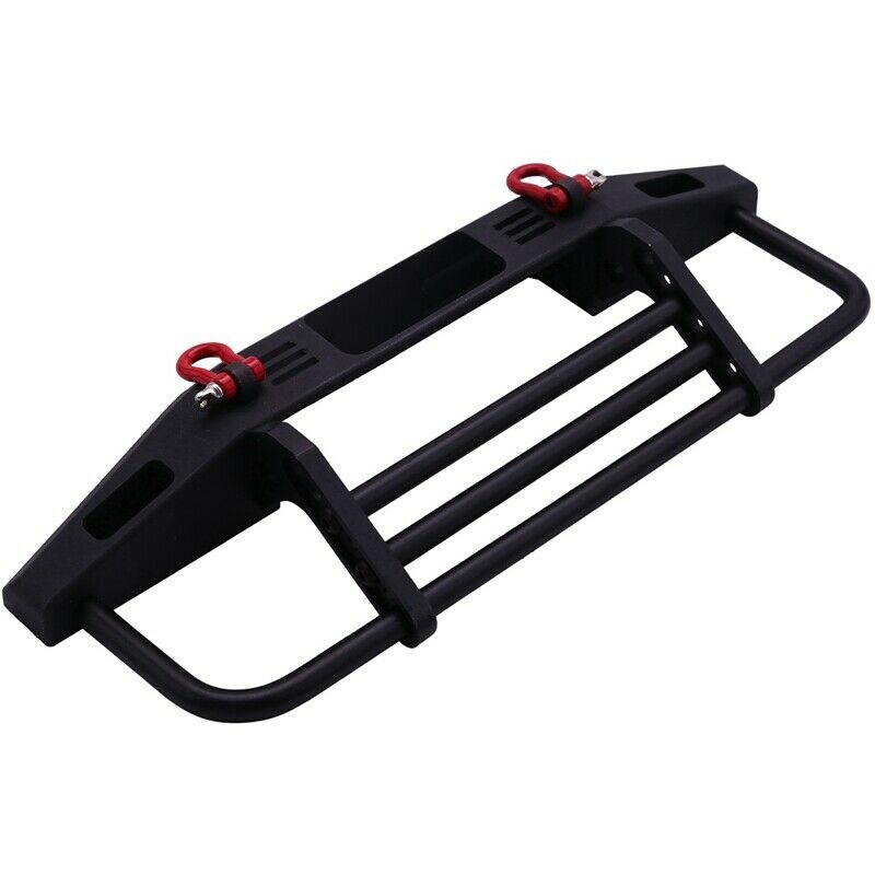 Adjustable Metal Front Bumper with 2 LED Light for 1/10 RC Cler Traxxas 4 DefeG7
