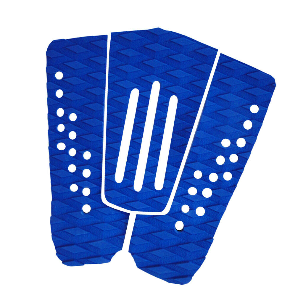 6 Pieces Diamond Grooved EVA Surfboard Surf Traction Pad Deck Grip Tail Pad