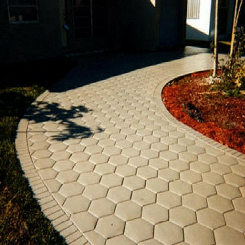 Yard Garden Walkway Paving Mold Concrete Stepping Stone Maker Mould Style 3