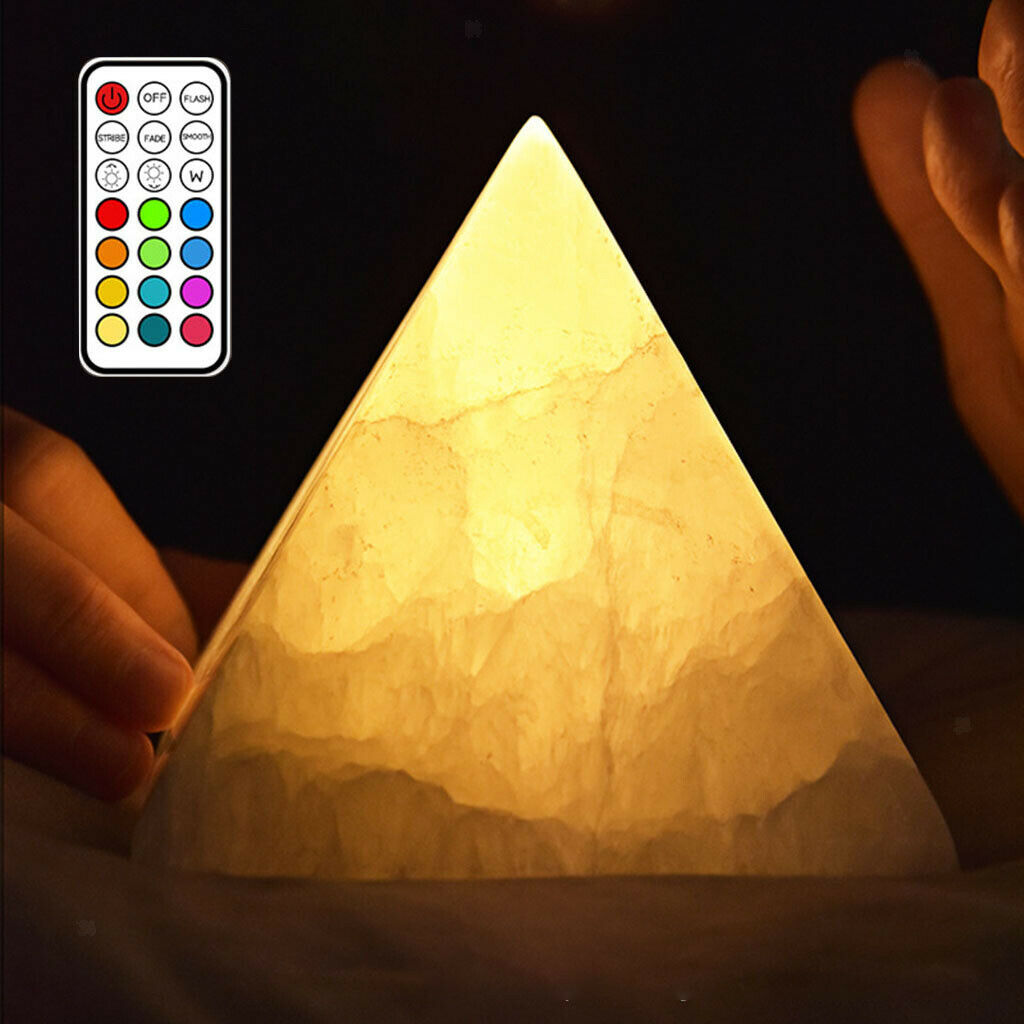 Pyramid Lamp Multicolor Charging Induction for Living Room Desktop Decor