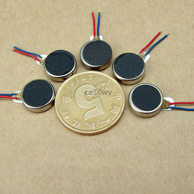 5x 1027 Vibration Motor DC 3V-5V Micro Electric Motor for Mobile Phone Pager