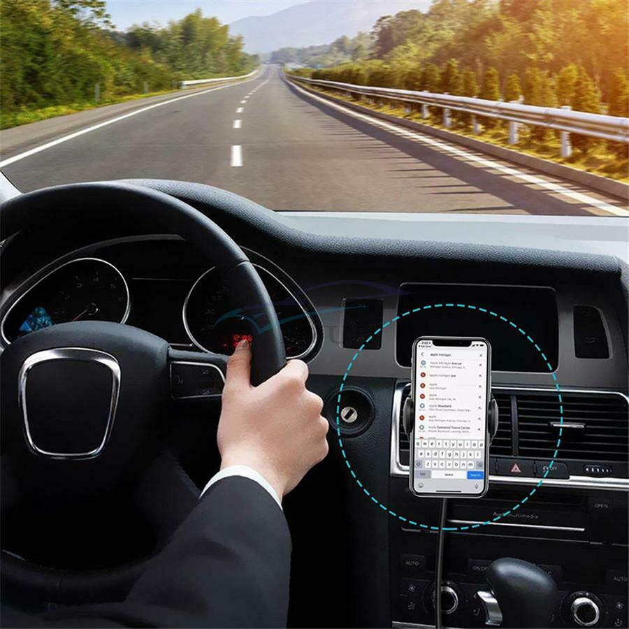4.5V-5.2V Auto-clamping Type-C Vehicle Wireless Charging Holder Air Vent Bracket