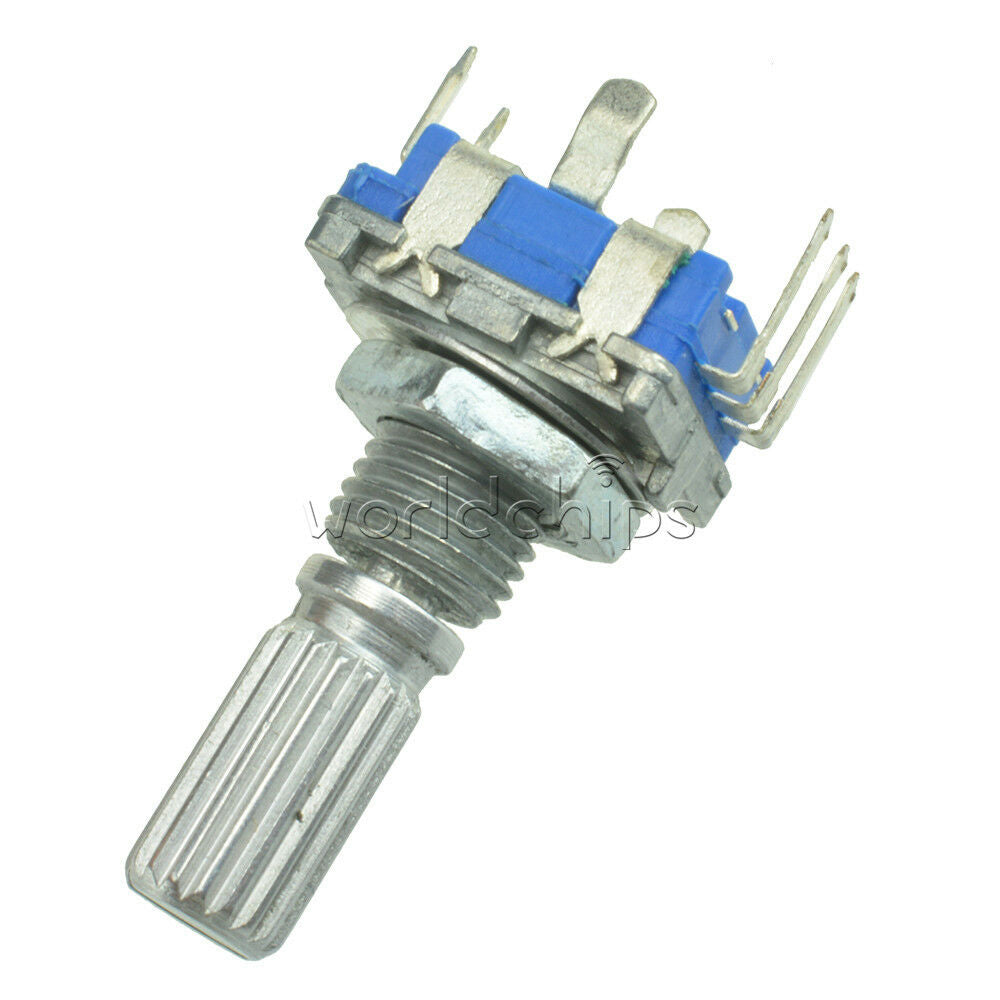 2pcs EC11 Rotary Encoder Audio Digital Potentiometer with Switch Handle 20mm