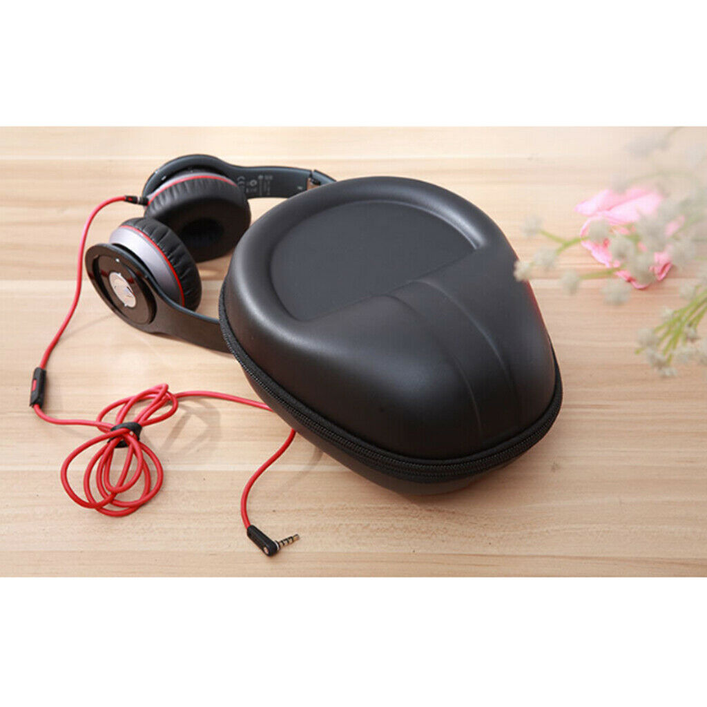 Headset Protective Carry Hard Case Bag Storage Box For Headphone Earphone Black