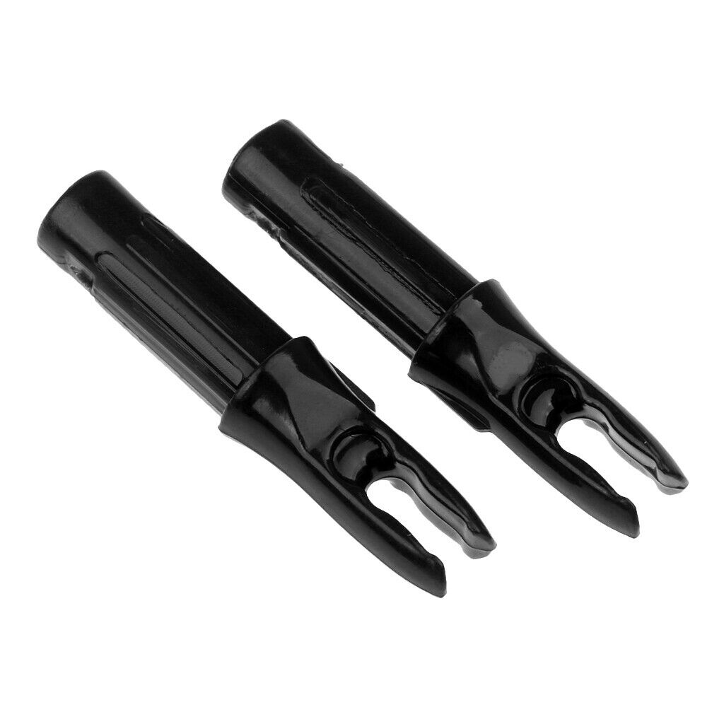 12x arrow nock archery plastic nock for hunting bow black