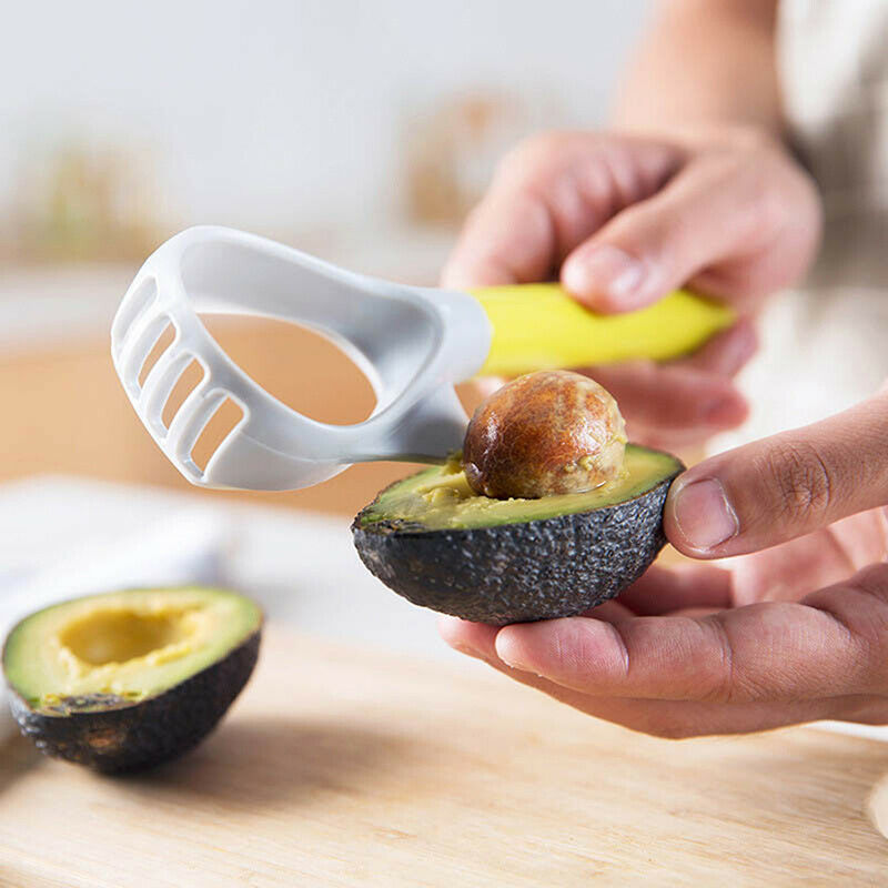 Kitchen 5-in-1 Avocado Slicer Fruit Tool Plastic Vegetable Masher Porta Lt