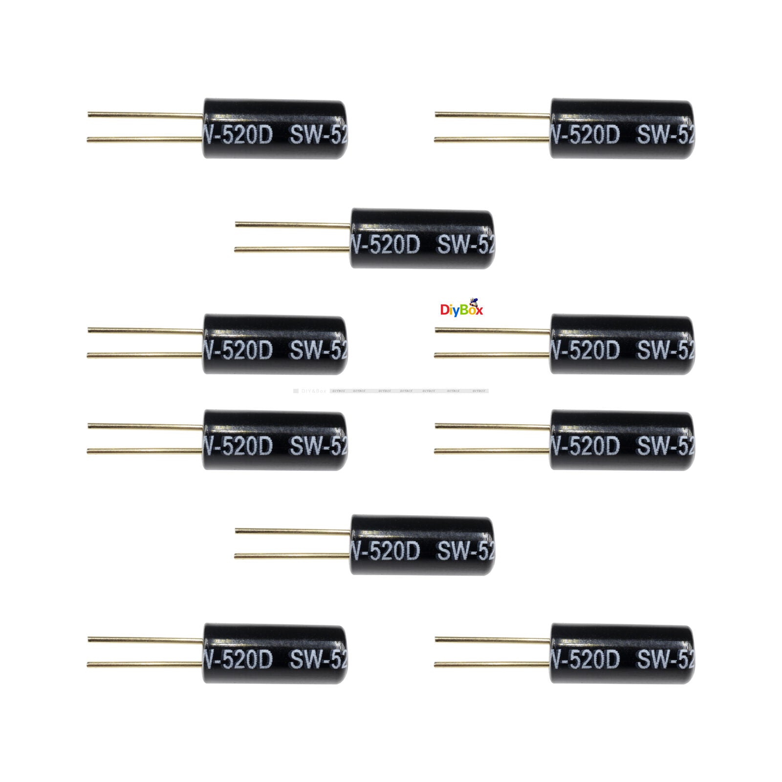10PCS SW-520D SENSORE DI INCLINAZIONE Tilt Vibrazione Rotazione Sensor Switch