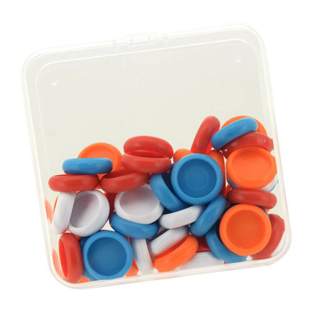 50x Plastic Expander Discs DIY Notebook Scrapbooking Office Stationery 18mm