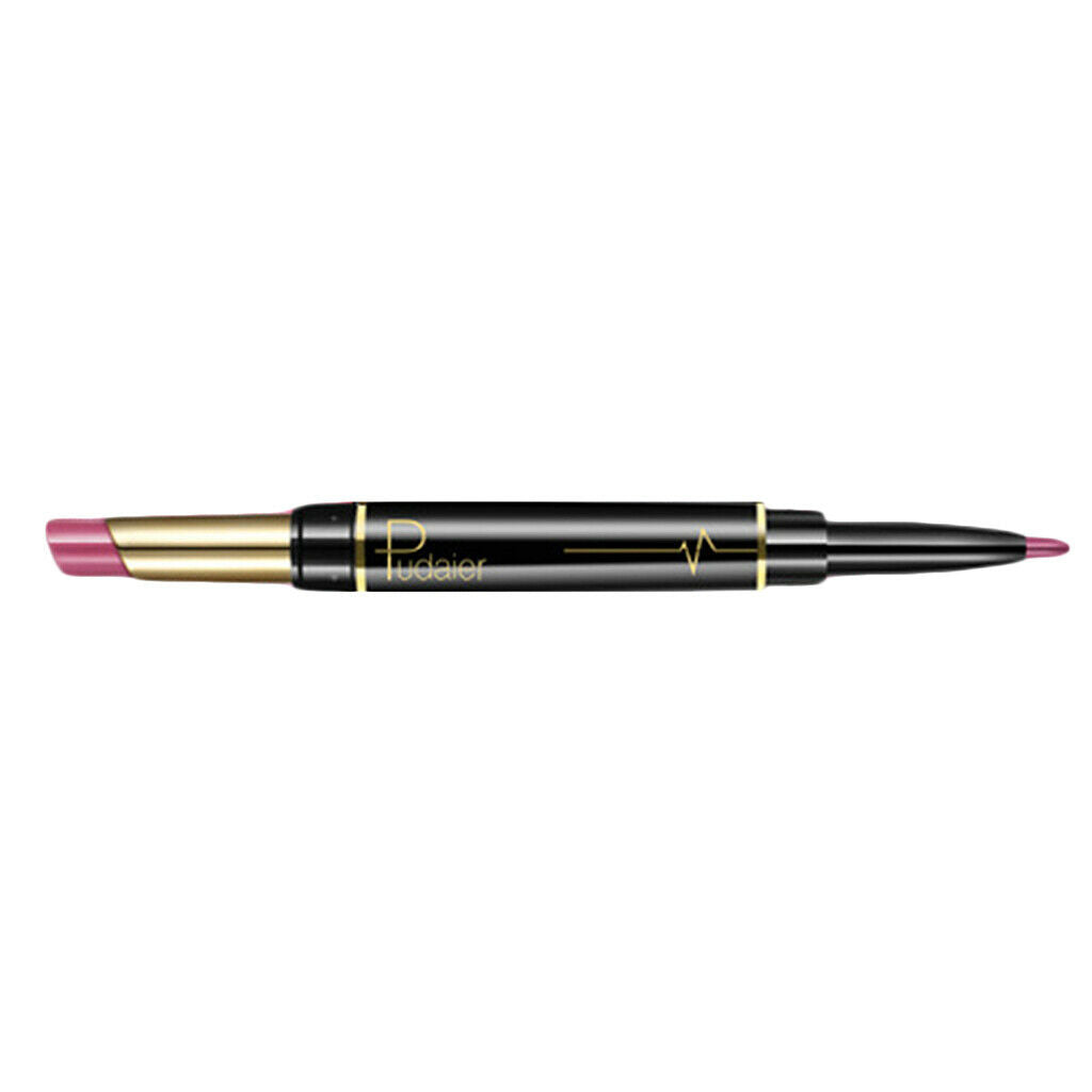 Double Head Long Lasting Waterproof Lipstick Pen Matte Lip Liner Make Up 14
