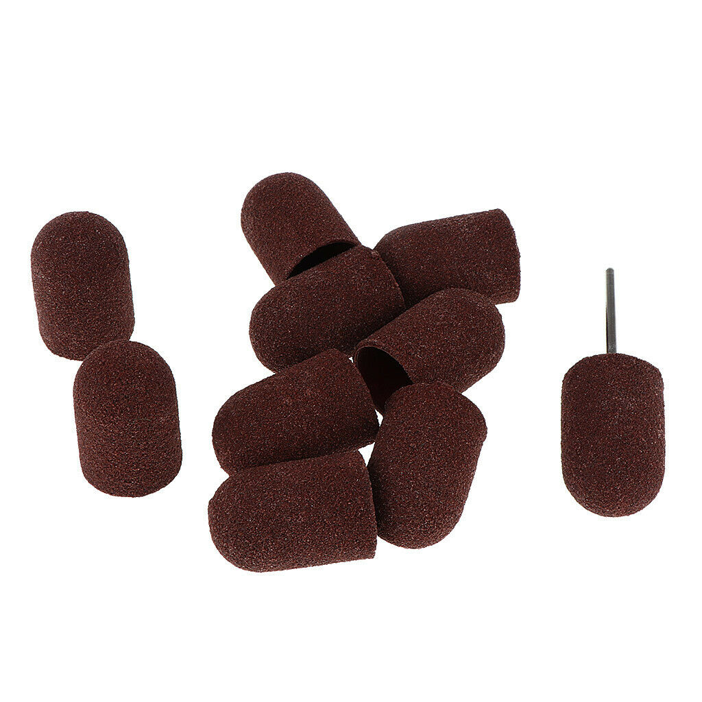 10pcs Sanding Bands for Nail Drill Acrylic Nails Polish Manicure 16 x 25mm