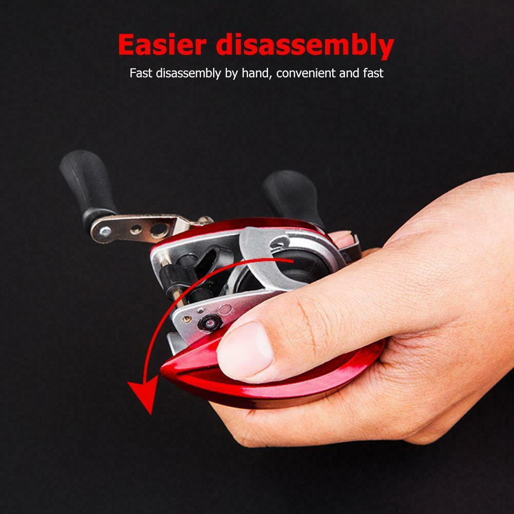 Bearings Waterproof Right Hand Baitcasting Spinning Fishing Reel with Line C#P5