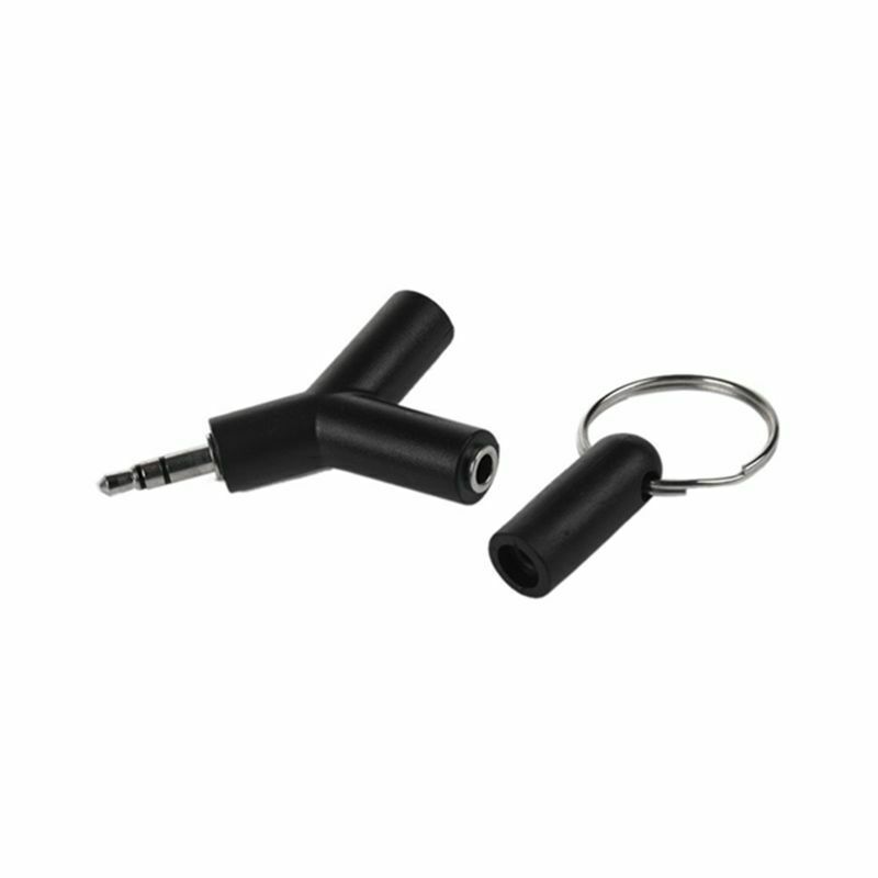 Mini Y Shaped 3.5mm Jack Stereo Audio Headset Splitter Connector Adapter Key 7P3