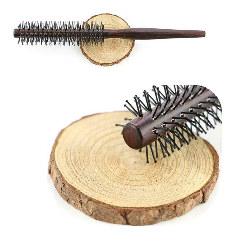 Nylon Round Hair Brush Anti-Static Comb Hairdressing Blow Drying to Style Tool