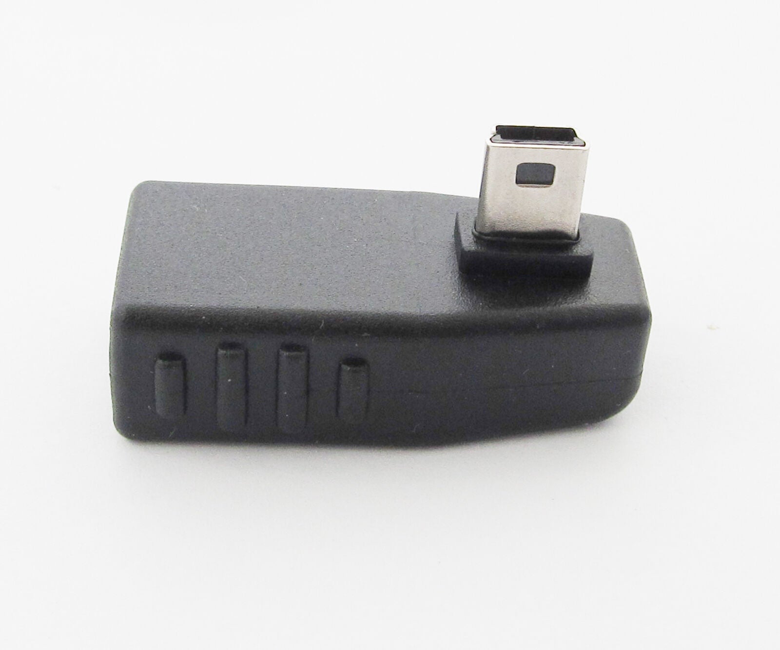 10pcs Left Angle 90D  5pin USB Male To USB 2.O Female OTG Mini Adapter Connector