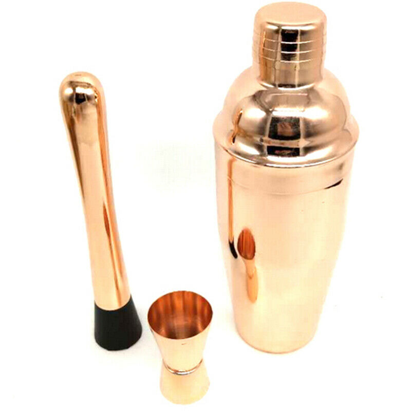 11 Pcs 750ML Cocktail Shaker Y Shiny Stainless Steel British Cocktail Shaker SJ5