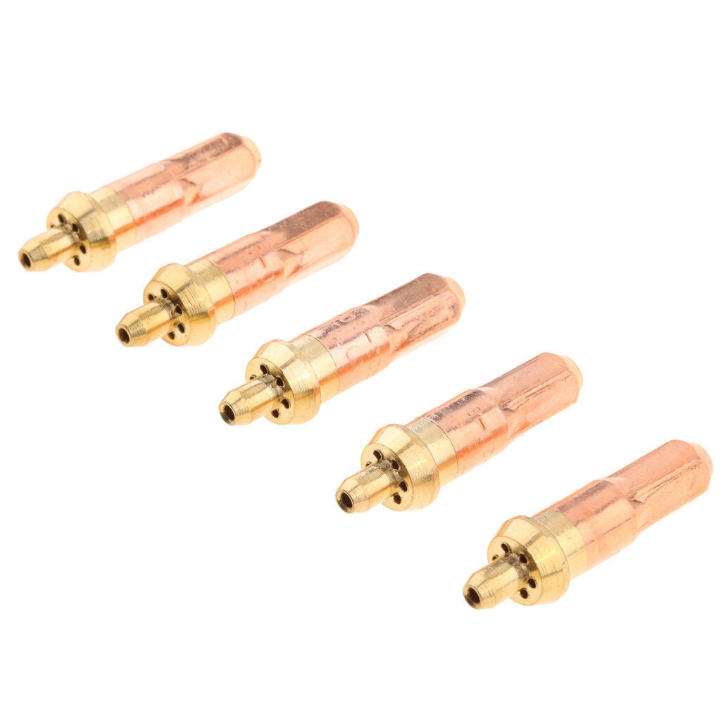 5pcs Professional Propane Cutting Burning Nozzles Tips for Metal Cutting 3#